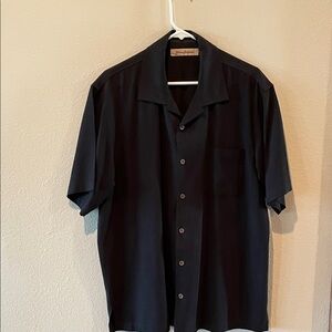 Tommy Bahama Men's Dark Blue Short Sleeve Shirt